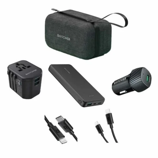 Ravpower 5 In 1 Premium Power Bank Combo, Rp-pb1231 &ndash; Black